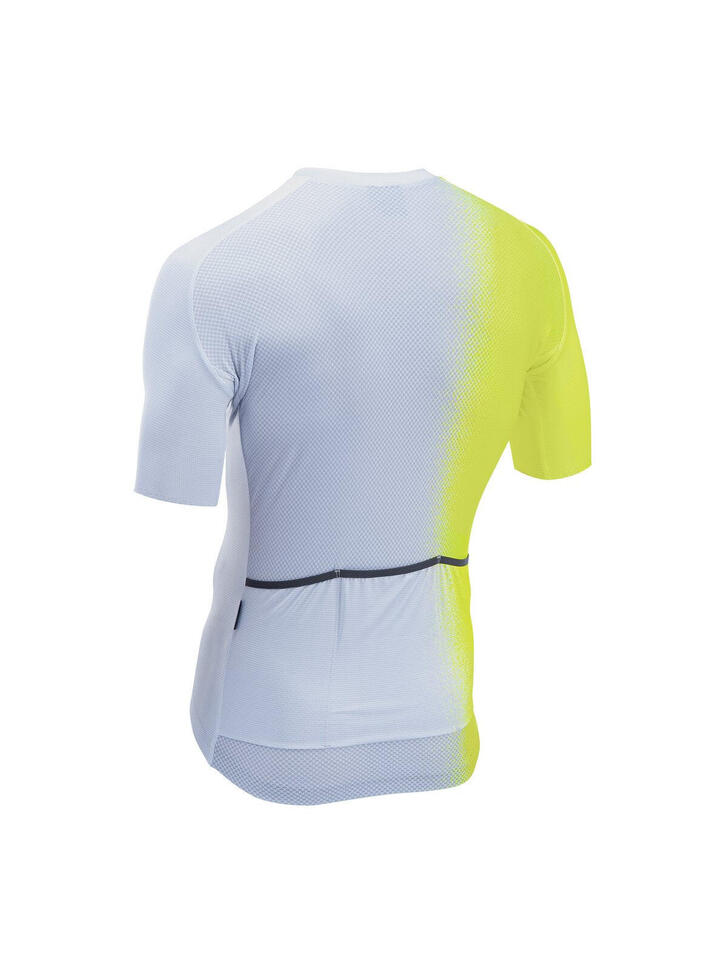 Koszulka rowerowa NORTHWAVE BLADE Jersey szaro żółta