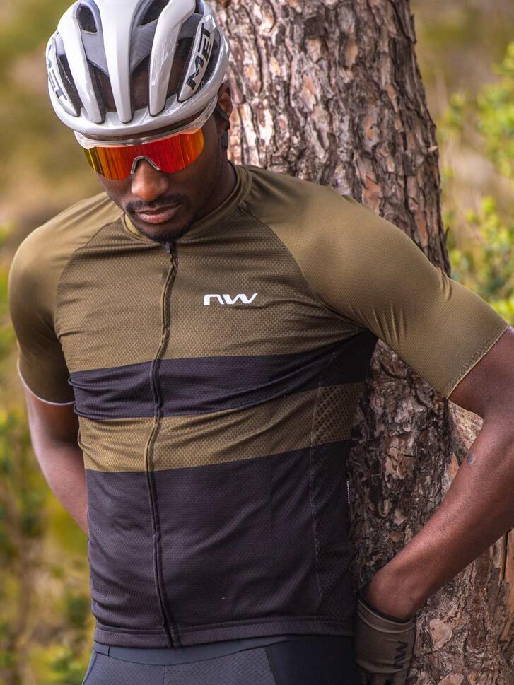 Koszulka rowerowa NORTHWAVE BLADE AIR Jersey zielono czarna