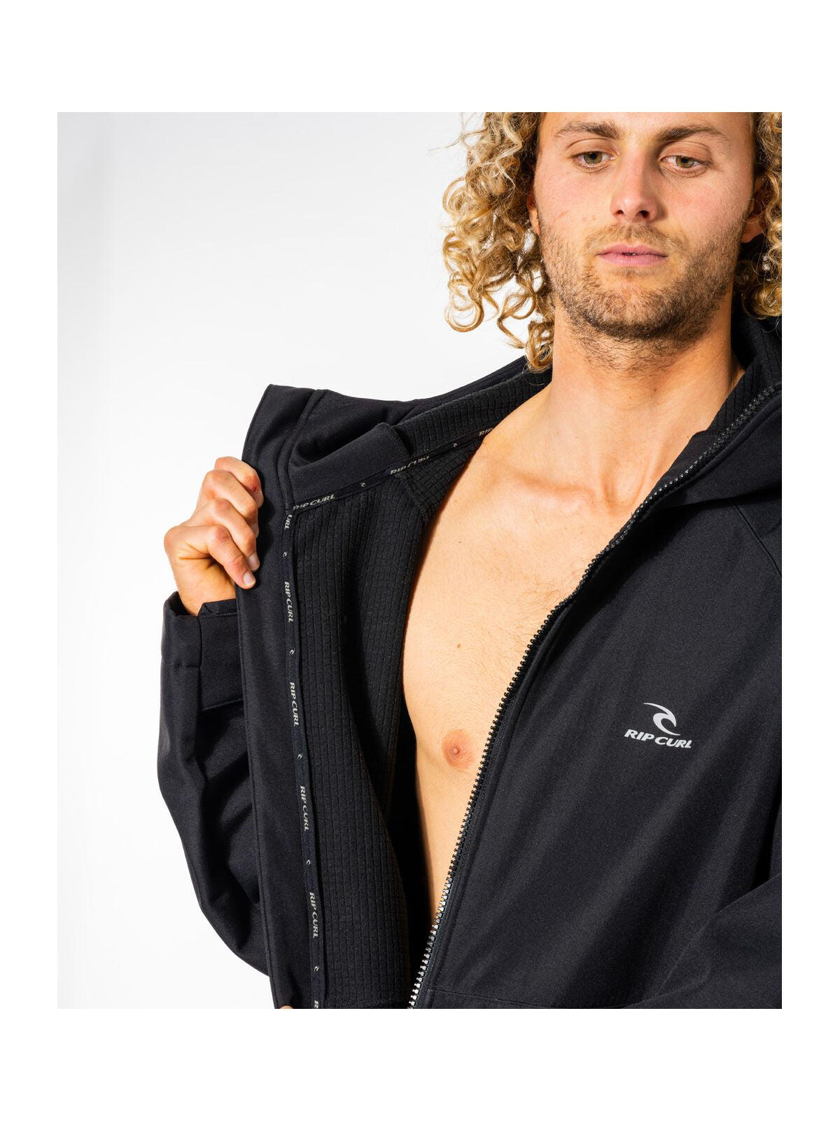 Poncho RIP CURL AntiSeries Hooded Poncho czarne 4/4