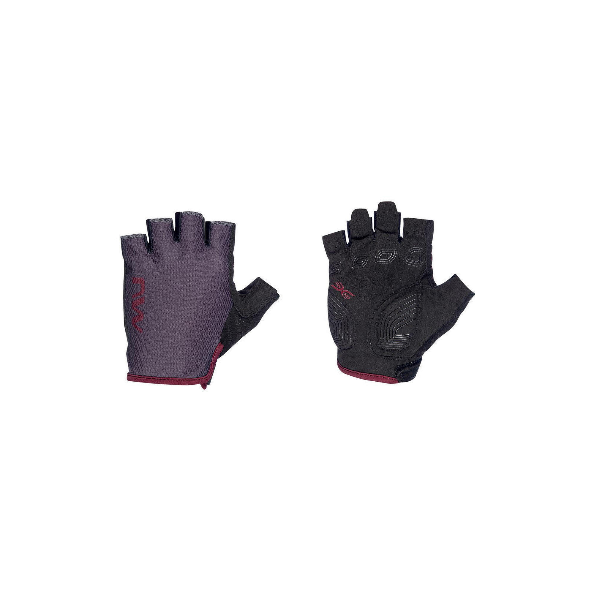 Rękawiczki rowerowe męskie NORTHWAVE ACTIVE Glove szaro fioletowe