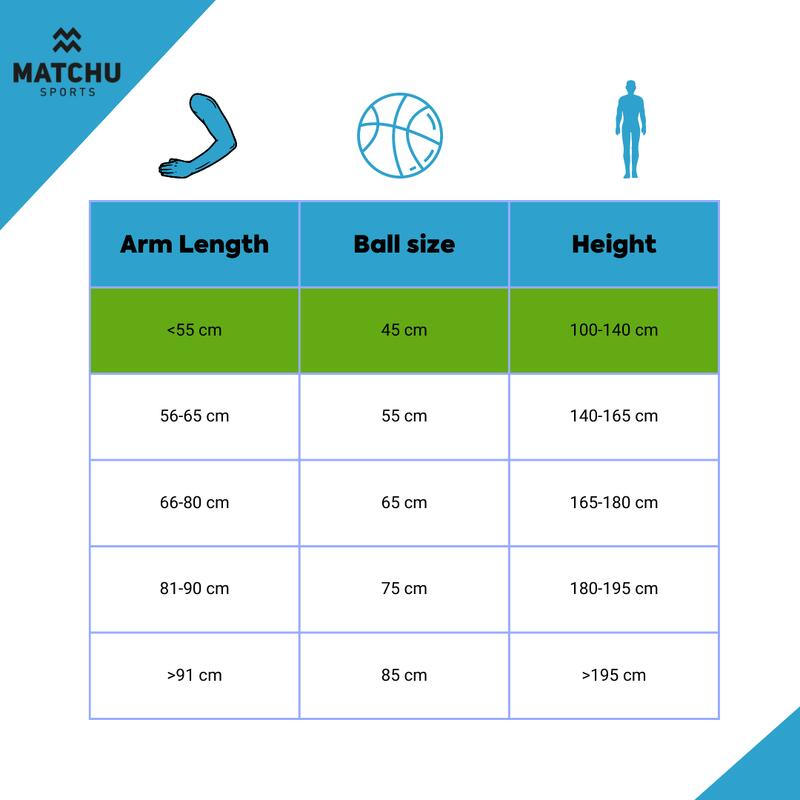 Fitnessbal 45cm - Geel - Ø 45cm