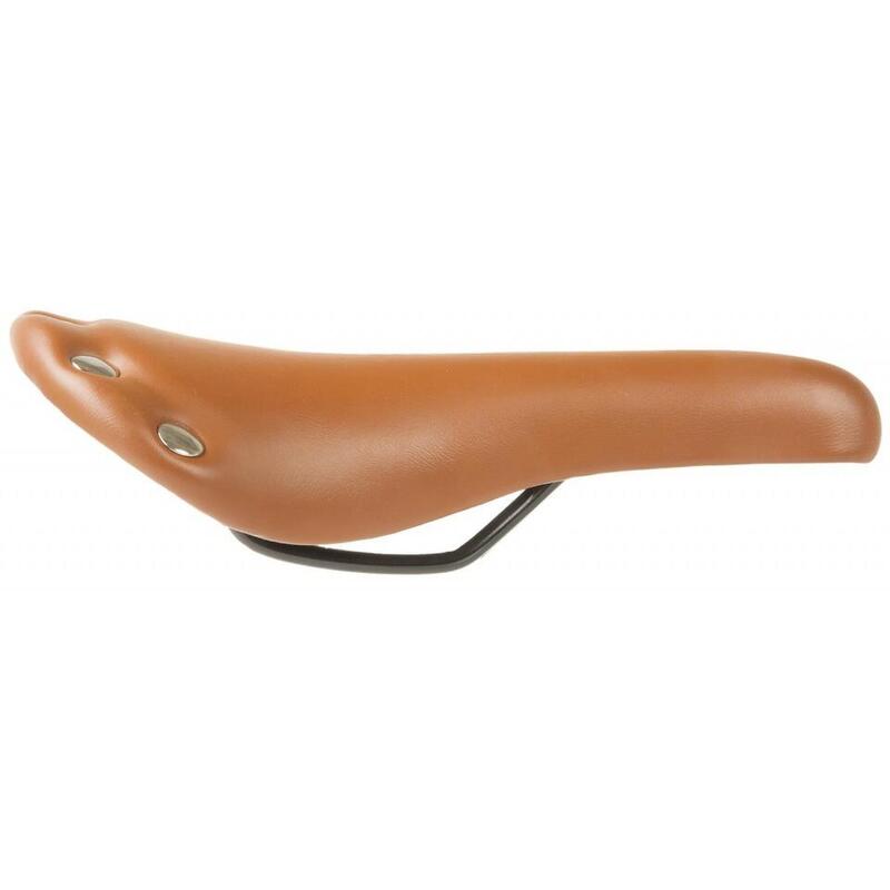 M-Wave Selle marron. simili cuir. 278 x 153 mm, (emballage atelier)