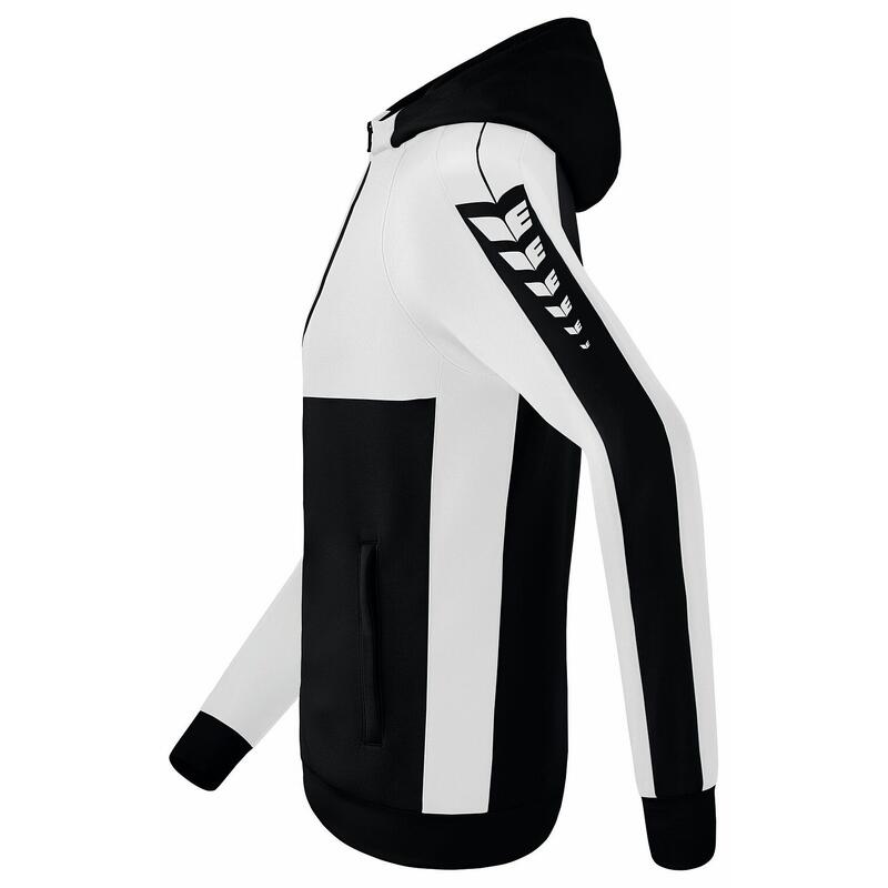 Jachetă antrenament Erima Six Wings cu glugă junior, multicolor