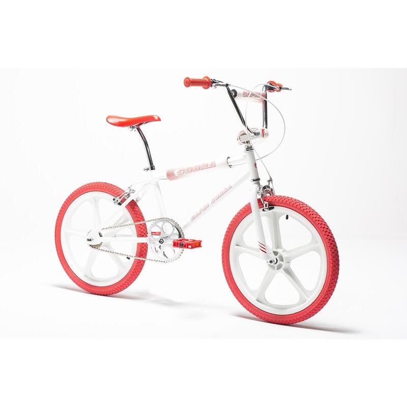 Retro BMX fiets Capri Cobra wit - rood