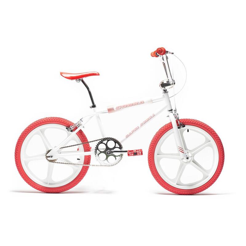 Retro BMX Fahrrad Capri Cobra weiß - rot