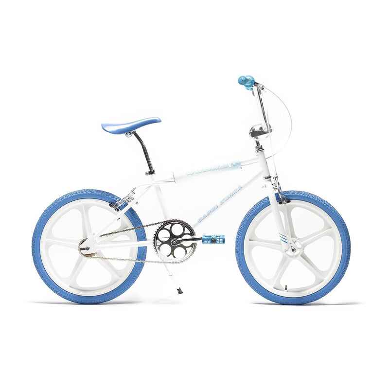 Retro BMX Fahrrad Capri Cobra weiß - blau