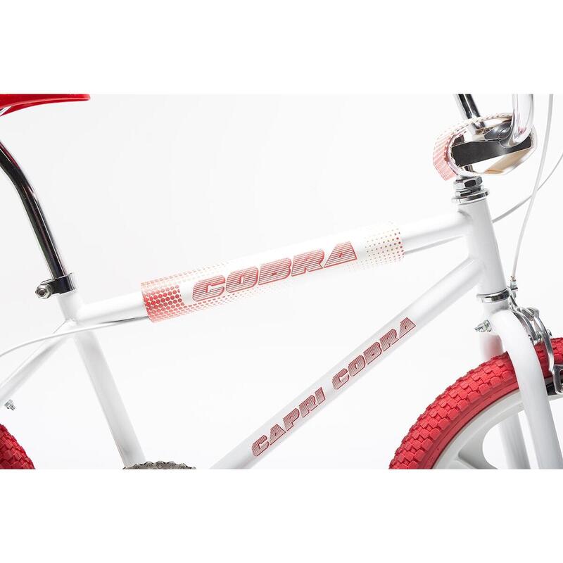 Retro BMX Fahrrad Capri Cobra weiß - rot