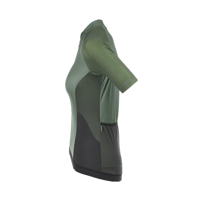 Maglia Ciclismo per Donna - Verde Oliva - Sprinter Coldblack