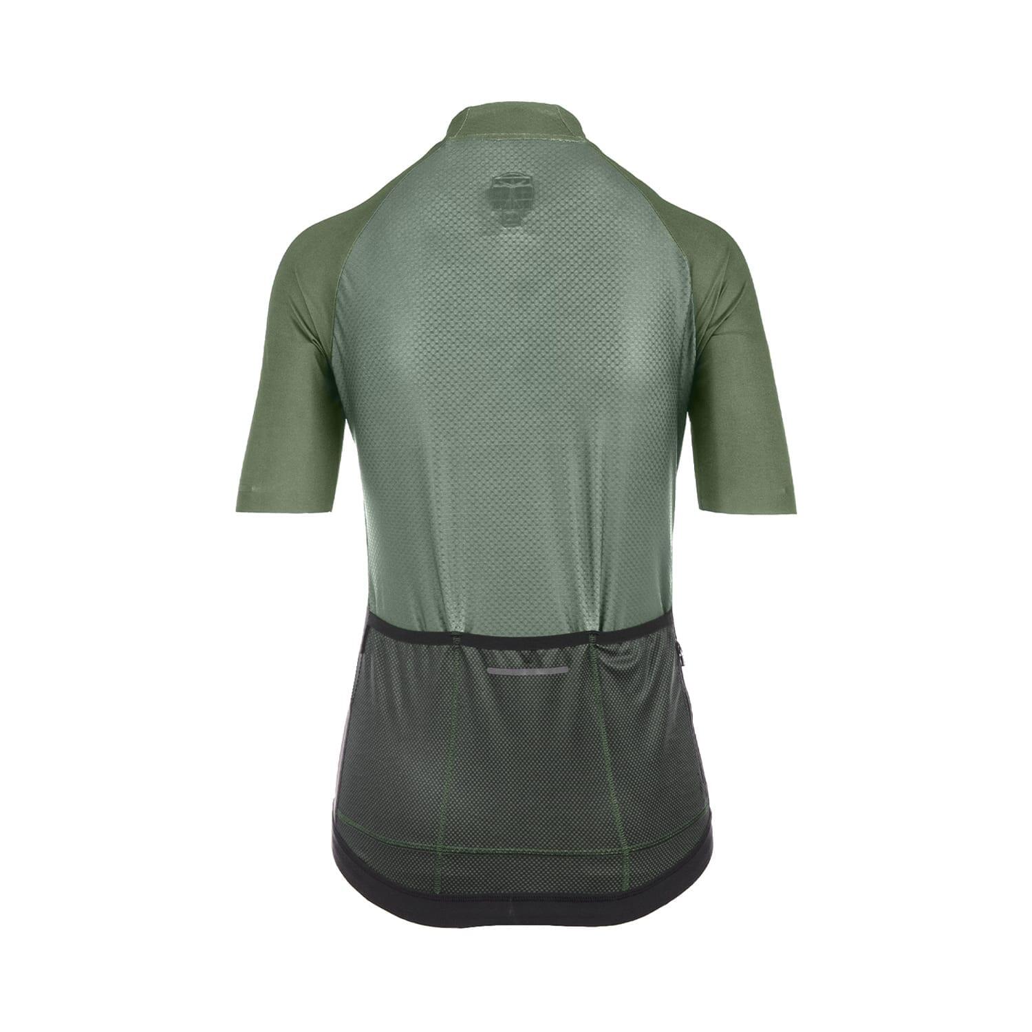 Maglia Ciclismo Traspirante Donna - Sprinter Coldblack Verde Oliva 3/7