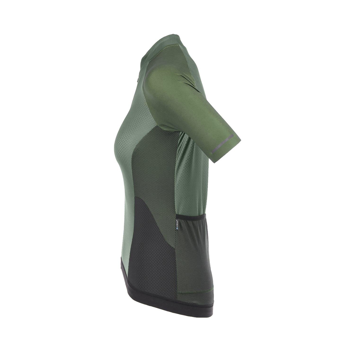 Maglia Ciclismo Traspirante Donna - Sprinter Coldblack Verde Oliva 2/7