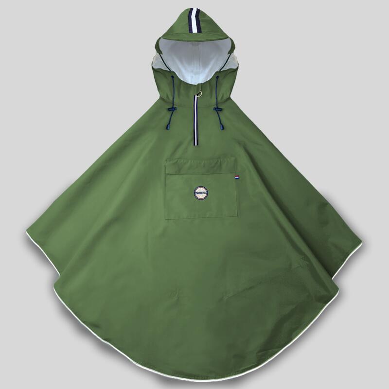 Cape de pluie vélo écoresponsable, imperméable, respirante, unisexe - Cap Vert