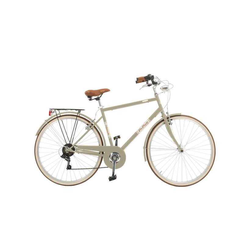 Vélo pour femme Via Veneto 619L, vintage, 6 vitesses, cadre en acier vert