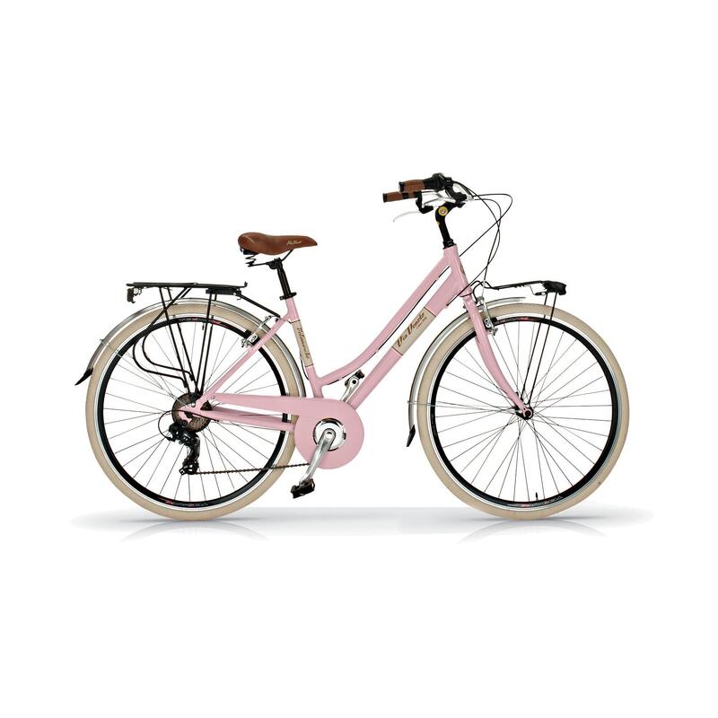 Bicicleta de paseo para mujer Via Veneto 605 aluminio, 6 velocidades color negro