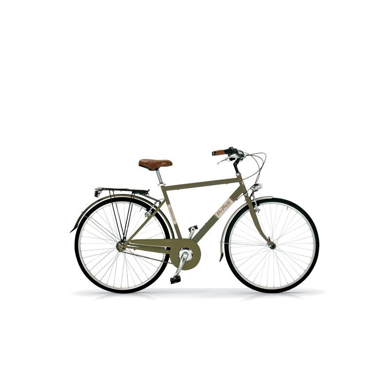 Bicicleta de paseo Via Veneto 605 para hombre, 6 velocidades en color negro
