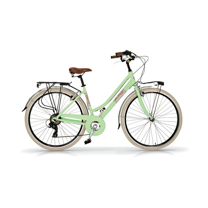 Bicicleta Via Veneto vv605al verde 46 de paseo para mujer 605 aluminio 6