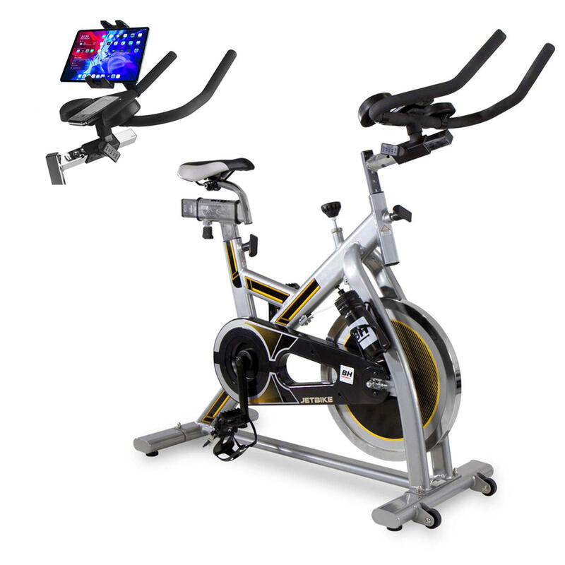Hinder Komkommer Kwijting BH FITNESS Indoorbike H9158RFH MKT JET BIKE indoorbike + smartphone/tablet  houder | Decathlon