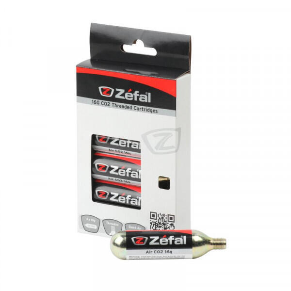 Zefal 6 Cartuchos De Aire Co2 Con Rosca 16 G