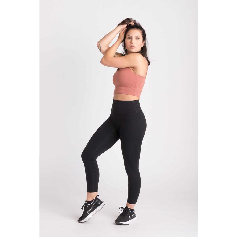 Varsity Crop-Top Sujetador Deportivo Fitness - Mujer - Salmón