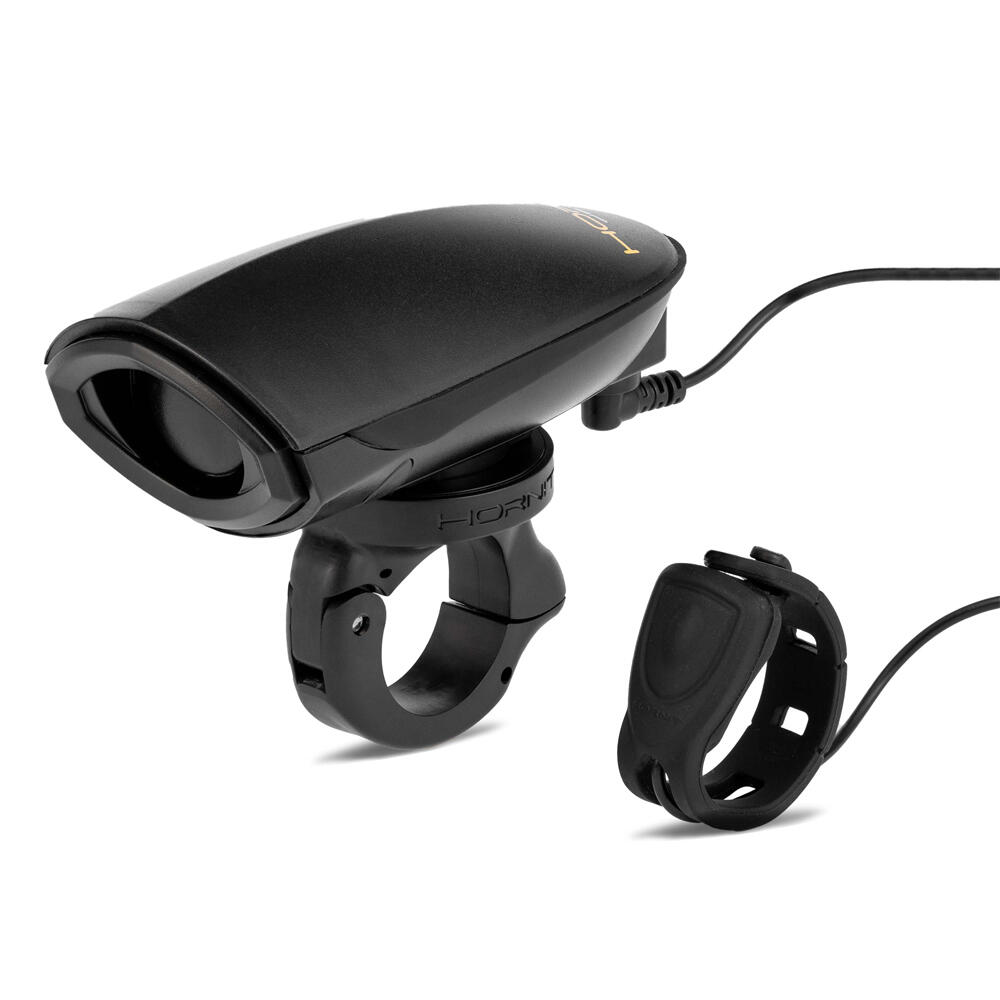 Bike horn 140 dB with Garmin-style mount and remote trigger