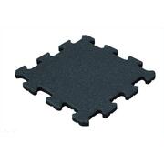 Piastrella in gomma nera 25mm - 50x50 cm - Puzzle System Middle Piece