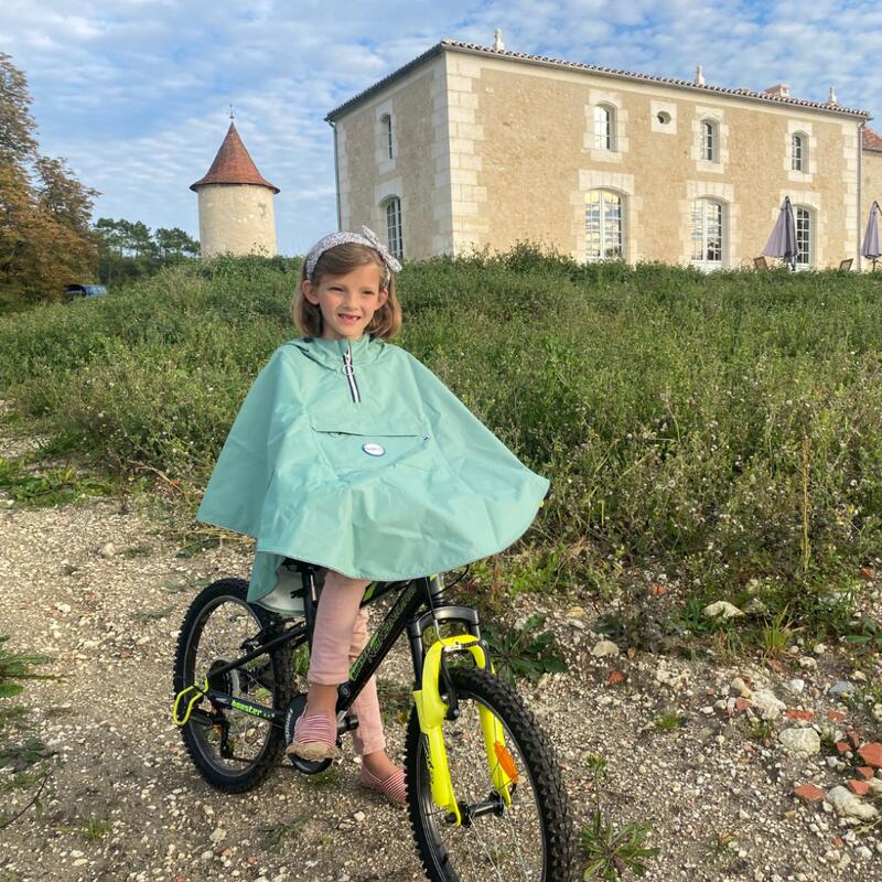 Poncho de pluie enfant écoresponsable, imperméable, mixte - Cap Lizard