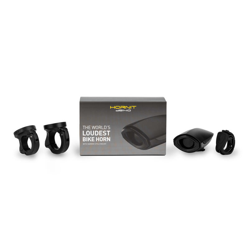 Timbre de bicicleta Hornit 140dB con soporte Garmin Style