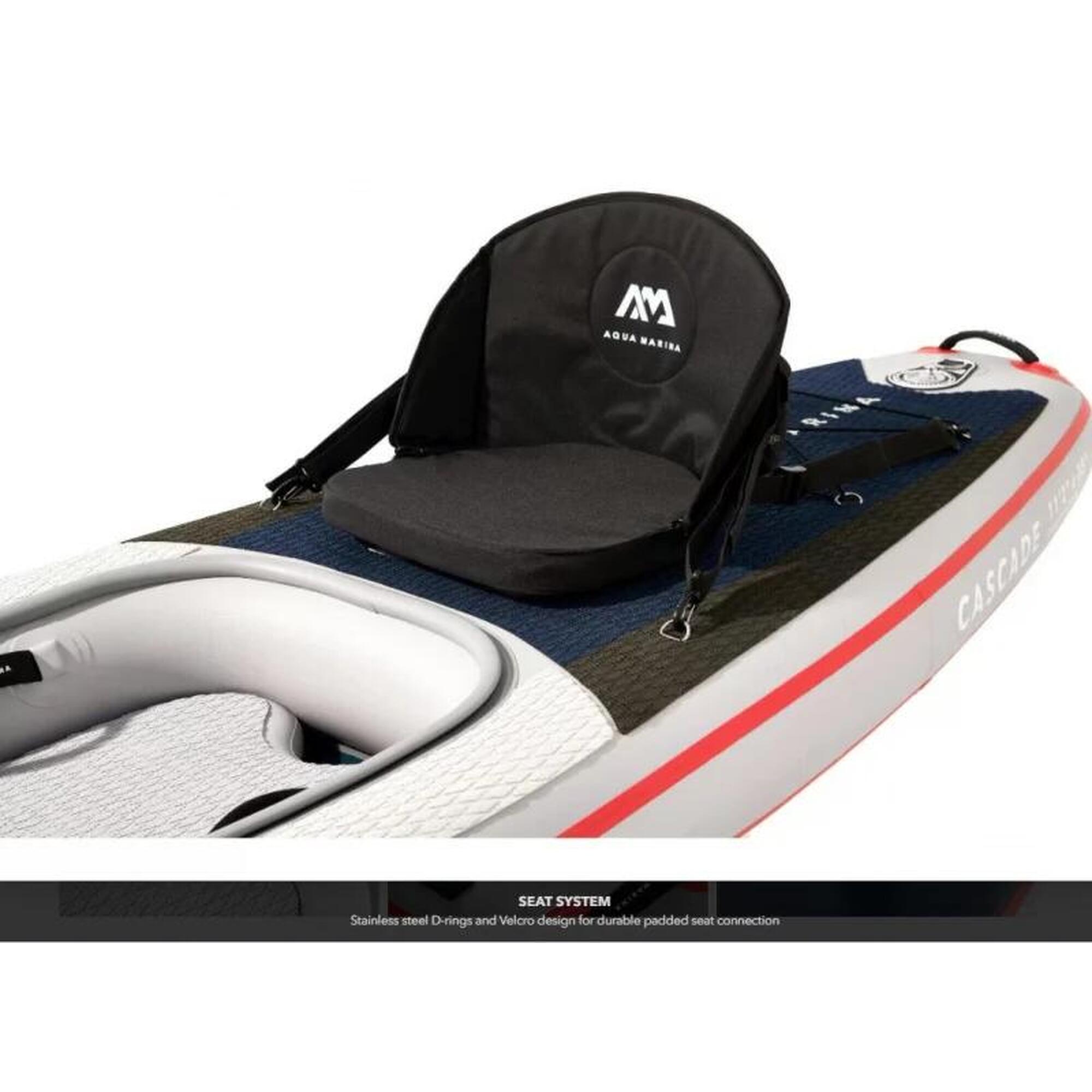 CASCADE - 1 Person Inflatable Versatile Hybrid Kayak Set - Blue
