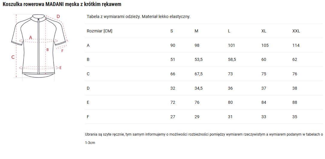 Koszulka rowerowa męska madani 3/3