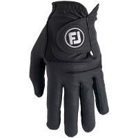 MEN'S WEATHERSOF LEATHER GOLF GLOVES (LEFT HAND)- BLACK