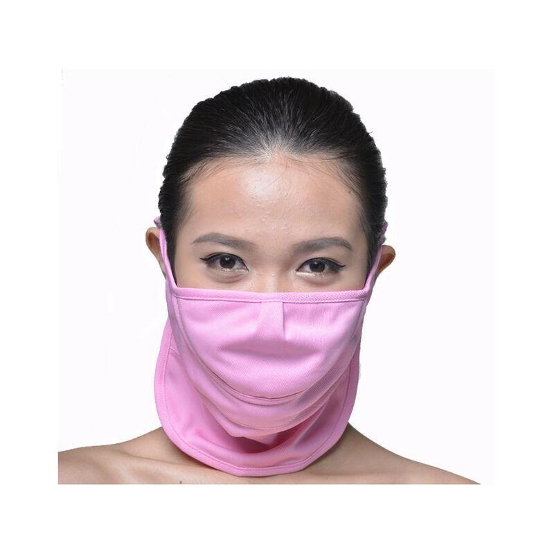 GF-630 女士防UV/防曬面罩(掛耳款) - 粉色- DECATHLON