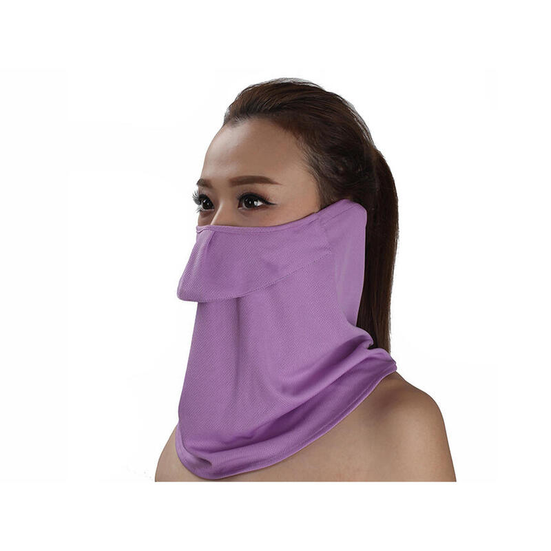 GF-618 UNISEX UV/SUNSCREEN FACE MASK WITH NECK PROTECTION – PURPLE