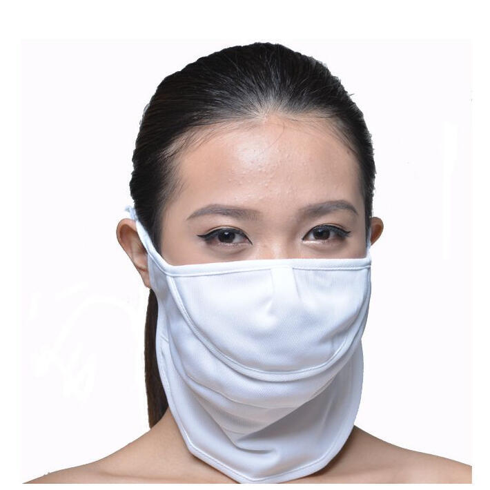 GF-630 LADIES UV/SUNSCREEN FACE MASK (EAR HOOK) – WHITE