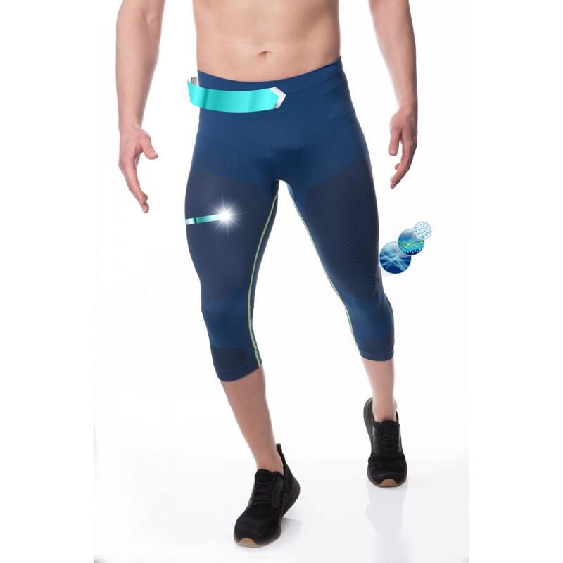 Legging voor cross training man BLAUW