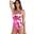 Costume tecnico intero donna piscina Nuoto Revolution Army Rosa