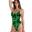 Costume tecnico intero donna piscina Nuoto Revolution Exagon Verde