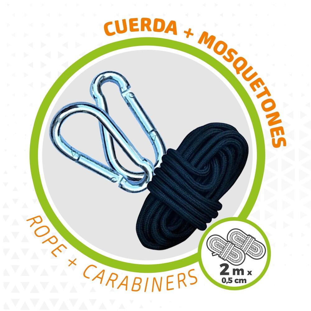 Amaca da campeggio ultraleggera sospesa con accessori di montaggio Aktive 3/7
