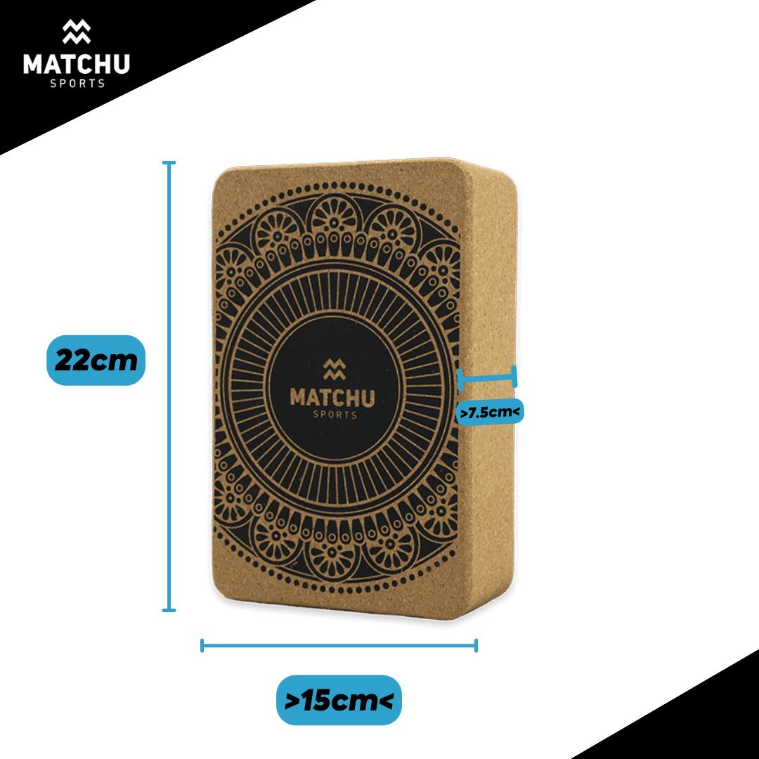 Blocco yoga in sughero - 15 cm - 15 cm - 23 cm 3/5