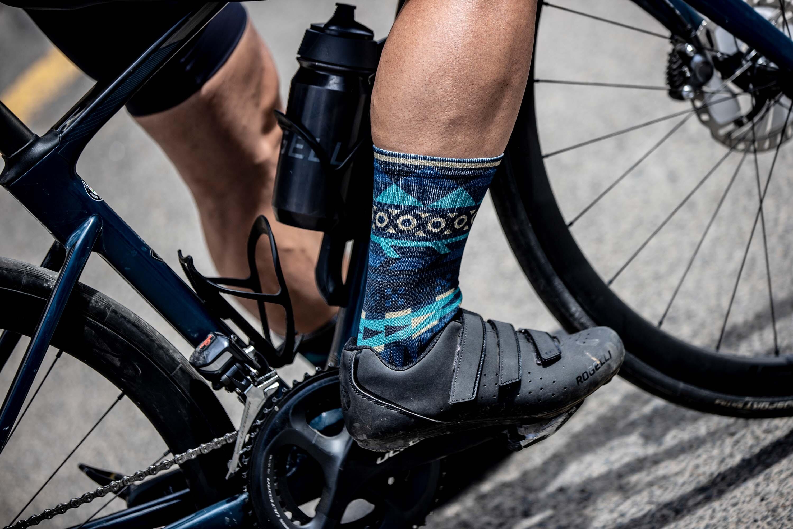 Chaussettes Velo Homme - Aztec 3/4