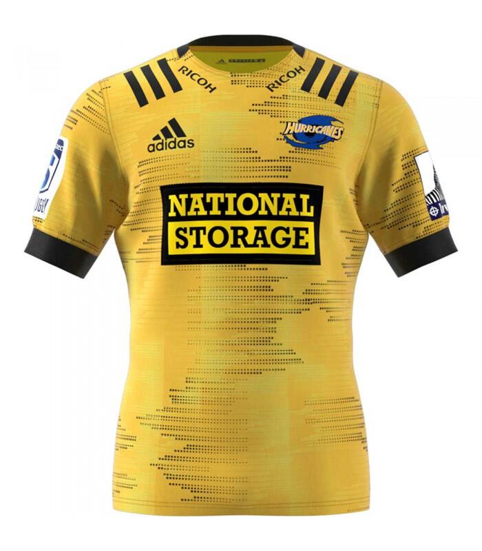 adidas Hurricanes Mens Home Rugby Shirt ED7927 Yellow 1/3