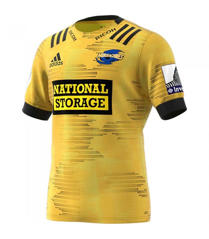 adidas Hurricanes Mens Home Rugby Shirt ED7927 Yellow 2/3