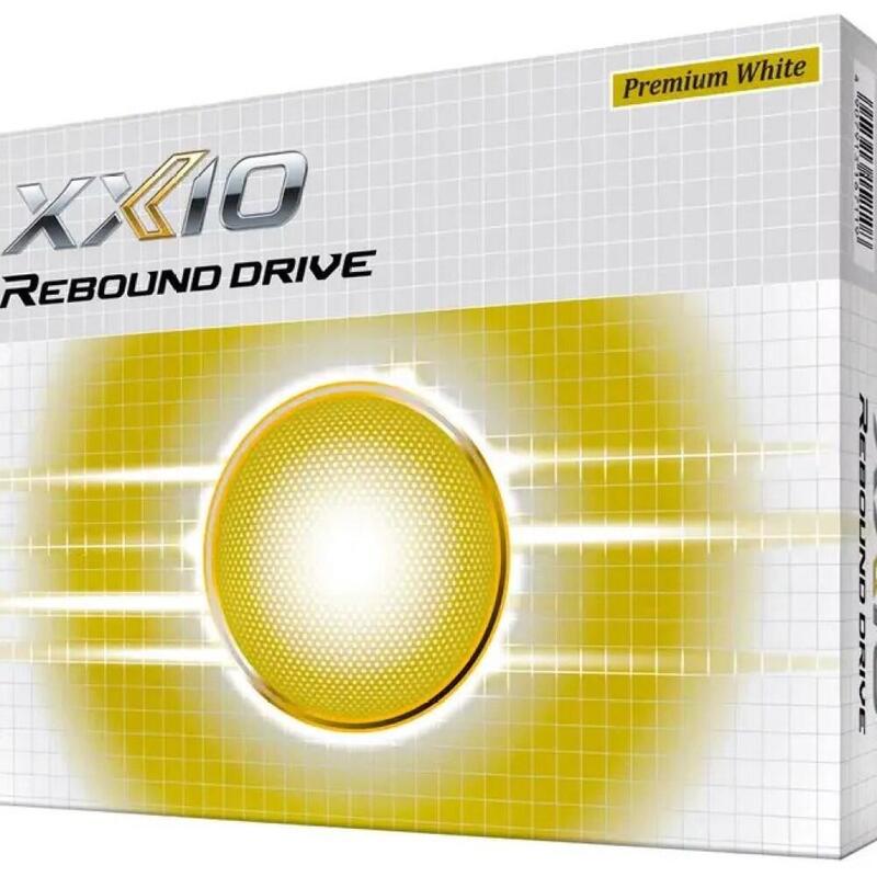 Boîte de 12 Balles de Golf Xxio Rebound Drive White Premium