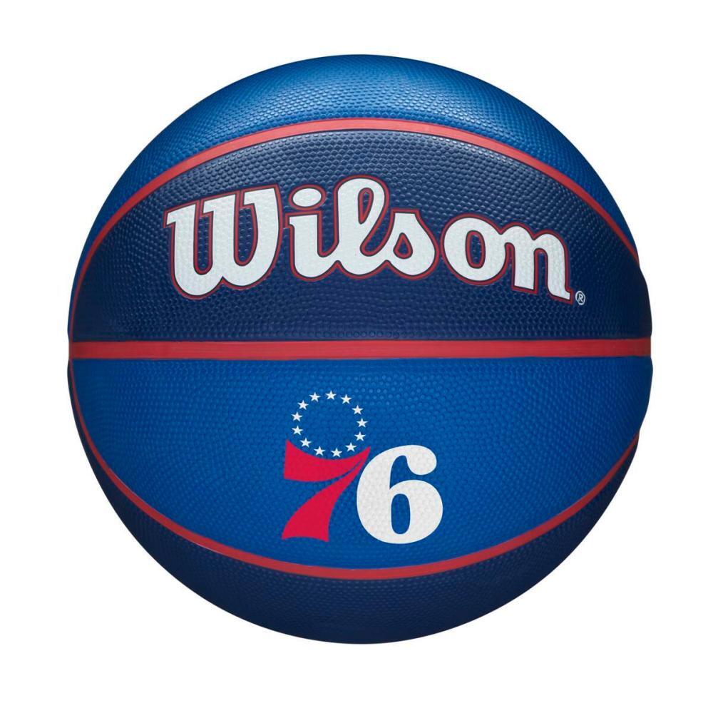 Wilson - Ballon De Basketball Wilson Nba Team Tribute – Philadelphie 76ers - Ballon De Basket - Bleu - 7 - Decathlon