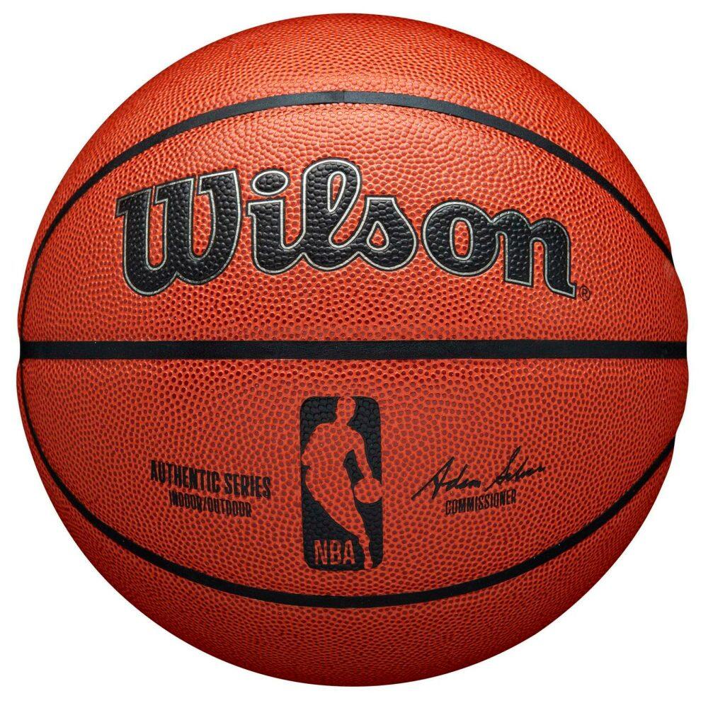 Bola de basquetebol nba authentic séries indoor/outdoor wilson
