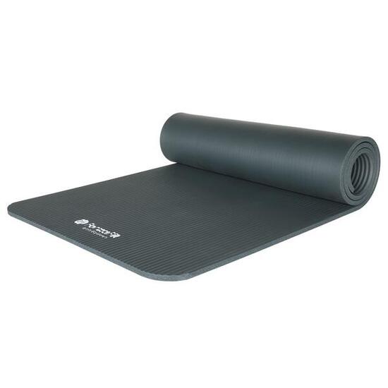 Yogamatte - Fitnessmatte - Grau - Extra dick 12 mm 183 x 61 cm