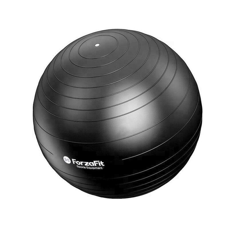 IVOL Fitness Ball - Gymball - 65 cm - Incl. escarpin - Noir