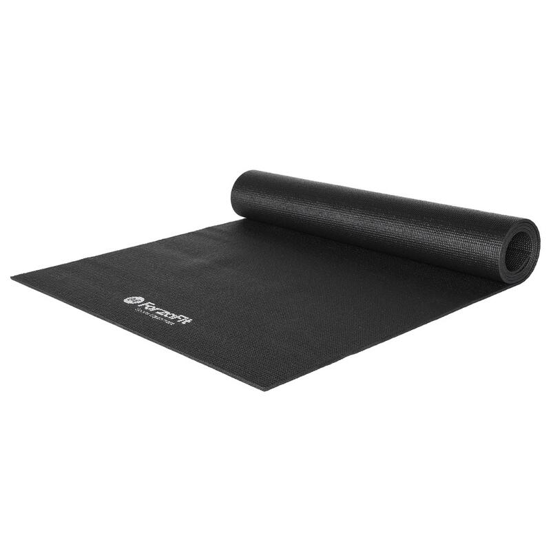 Esterilla de yoga - Esterilla de fitness - Negro - 4 mm de espesor 173 x 61 cm
