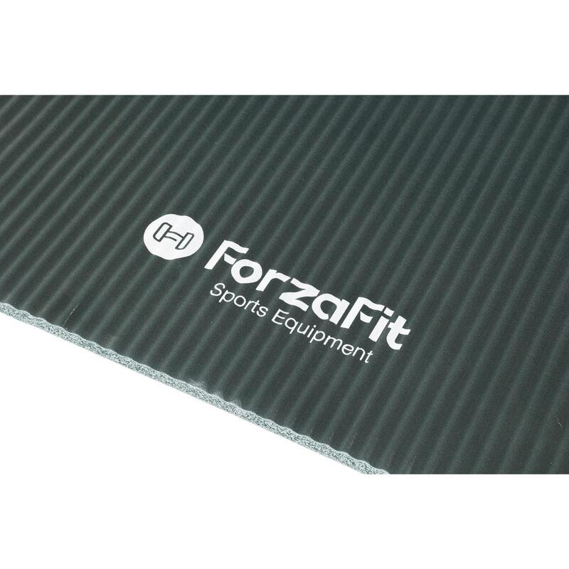 Tapete de ioga - Tapete de fitness - Cinza - Extra grosso 12 mm 183 x 61 cm