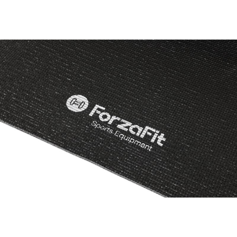 Tapete de ioga - Tapete de fitness - Preto - 4 mm de espessura 173 x 61 cm