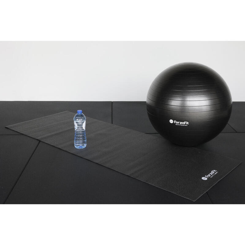Tapis de yoga - Tapis de fitness - Noir - épaisseur 4 mm 173 x 61 cm