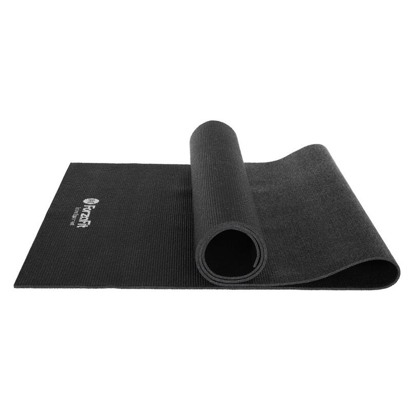 Tapete de ioga - Tapete de fitness - Preto - 4 mm de espessura 173 x 61 cm